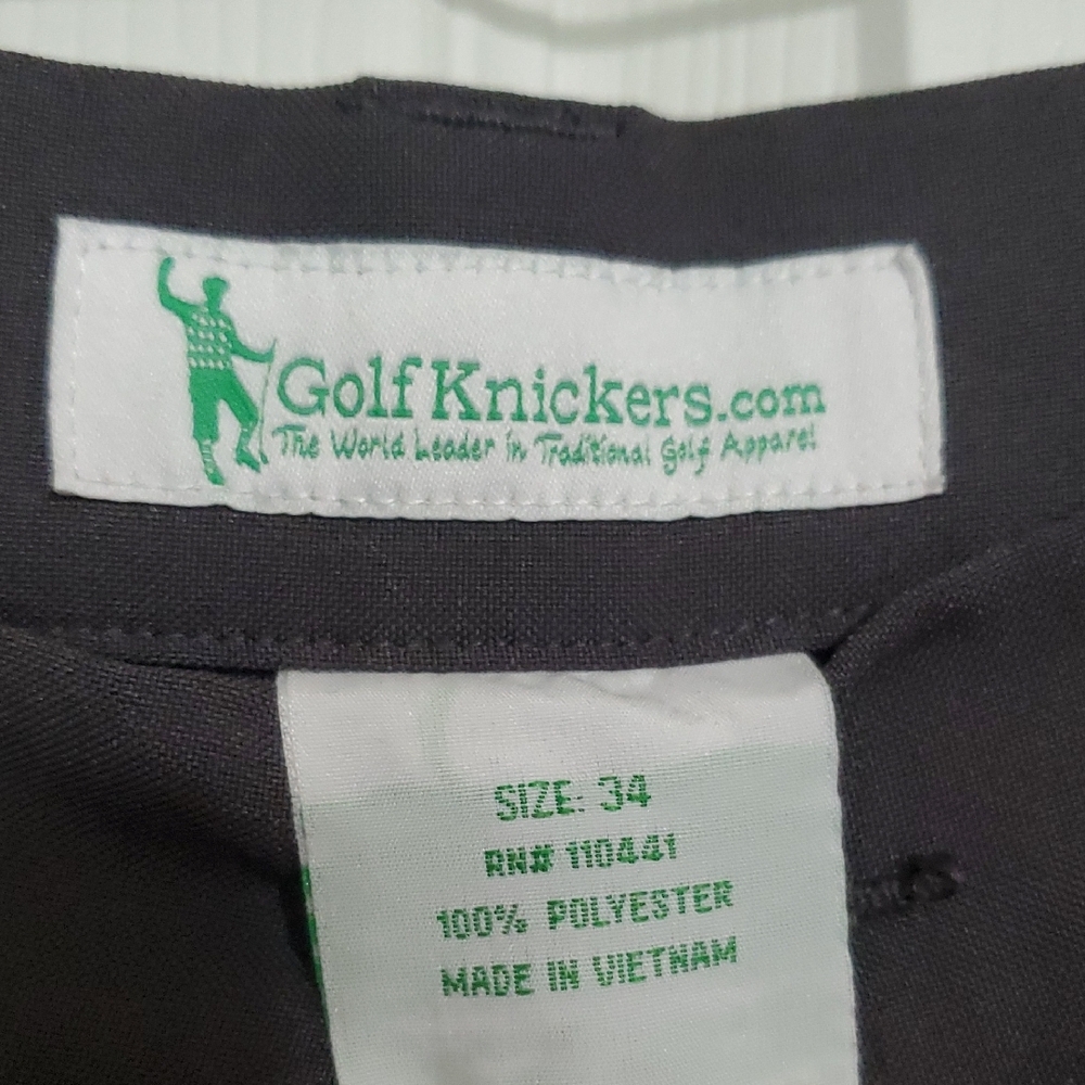 Men's Charcoal Golf Knickers - Picture 2 of 6